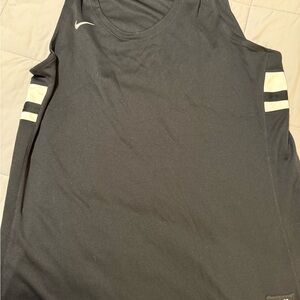 Nike Black Tank with White Stripes
